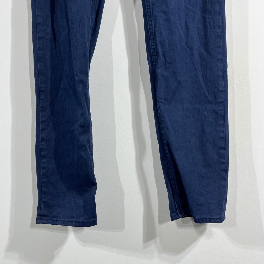 Banana Republic Linen Cotton Old Money Slim Fit Navy Pants 33x32 Preppy Career - Picture 2 of 12